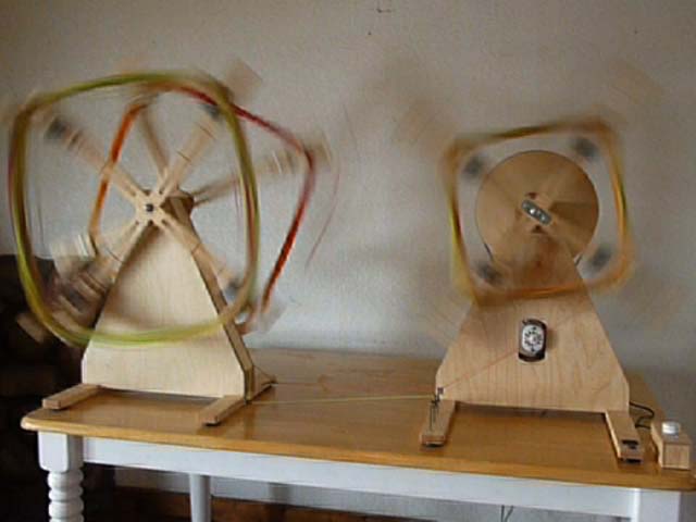 Reskeining Yarn with The Triple Electric Skein Winder and Double Vertical Swift